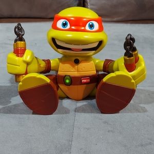 PLAYMATE TEENAGE MUTANT NINJA TURTLES TALK-TO-MIKEY VOICE RESPONSE MICHELANGELO